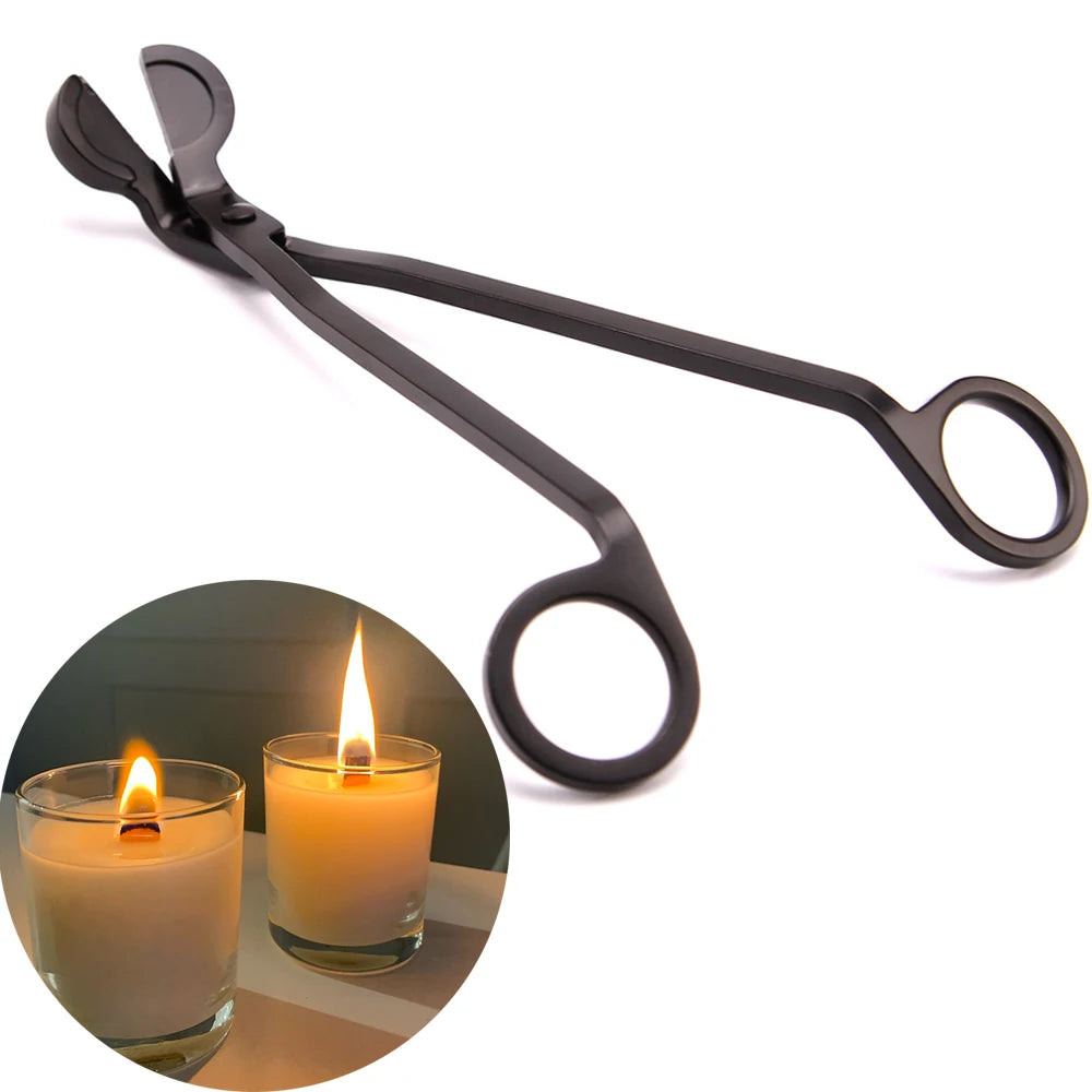 18cm Candle Wick Trimmer Stainless Steel Candle Scissors Trim Wick Cutter Snuffer Round Head Candle Core Shears Handmade Tools Candle Accessories Flaming Wick Candle Shop   