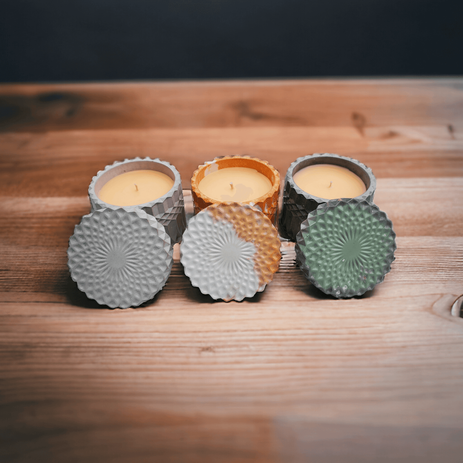 Concrete Container Candles