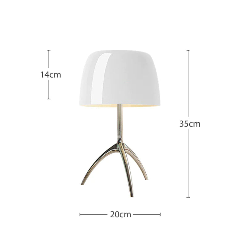 Vintage Copper Table Lamp: Retro-Inspired Designer Accent Lighting FlamingWick - Home Décor White US Plug Small