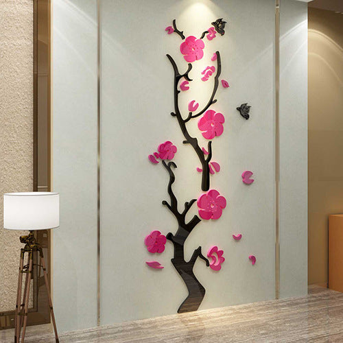 Plum Blossom Porch Decoration Wall Stickers  FlamingWick - Home Décor