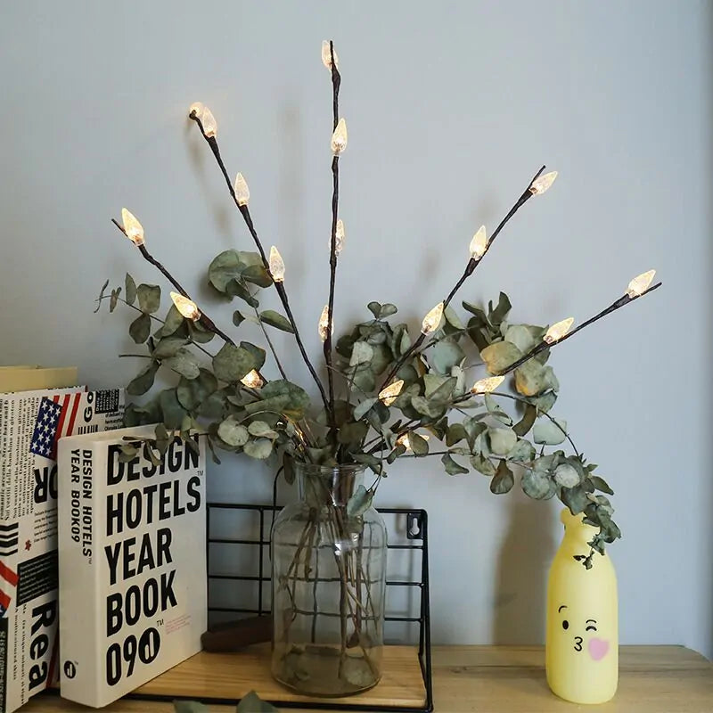 Willow Branch Lights lighting FlamingWick - Home Décor