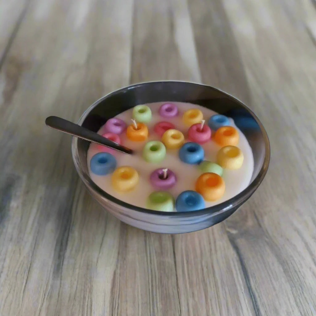 Cereal Bowl Candle-Fruit Loops Scented