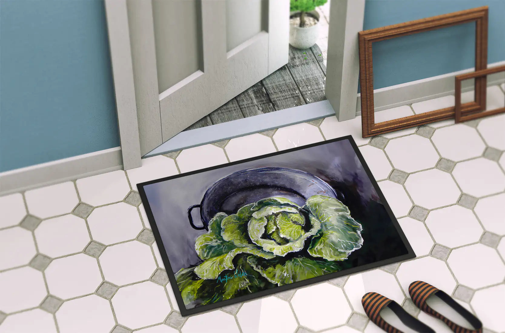 Parish Cabbage Doormat FlamingWick Home Decor