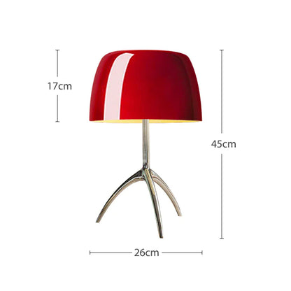 Vintage Copper Table Lamp: Retro-Inspired Designer Accent Lighting FlamingWick - Home Décor Red US Plug Large