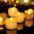 LED Candles 48/24/12 Pack Battery Operated Candles Batteries Lights Candles to Create Warm Ambiance Naturally Flickering Bright LED Flaming Wick Candle Shop Warm Light 48-PCS 