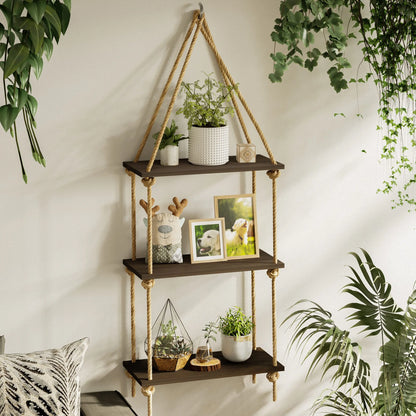 Hanging Shelves storage shelving FlamingWick - Home Décor