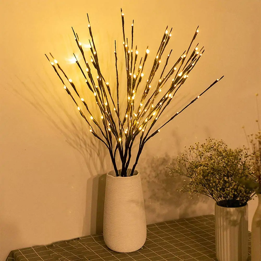 Willow Branch Lights lighting FlamingWick - Home Décor