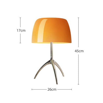 Vintage Copper Table Lamp: Retro-Inspired Designer Accent Lighting FlamingWick - Home Décor Orange US Plug Large