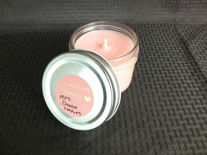 4oz. Mason Jar Candle- Mrs. Claus Cookies Mason Jar Candles FlamingWick Candle Shop